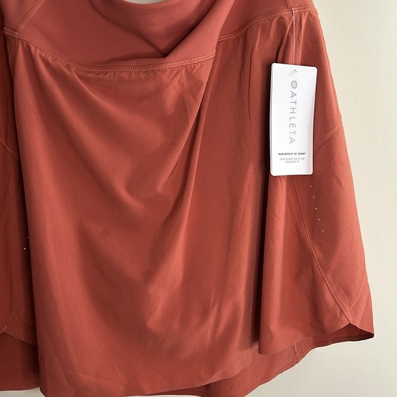Athleta Women's Salmon Pink run with it skirt with hidden shorts size 2X - Picture 2 of 8
